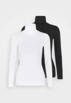 Anna Field 2 PACK - Langarmshirt - Black/white -Anna Field Geschäft 0fcff950906943e8a3b550c9d4c8162c