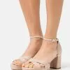 Anna Field Wide Fit LEATHER - Plateausandalette - Beige -Anna Field Geschäft 14874fb7a3704fde8e20002f98831cec