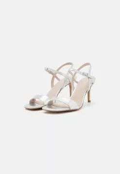 Anna Field LEATHER - Riemensandalette - Silver -Anna Field Geschäft 16dc8dca3a524e558e5b033827c268be