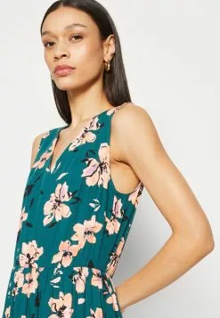 Anna Field Maxikleid - Dark Green/pink -Anna Field Geschäft 19d6a6683b604f7b8cc76e9d02f6e639