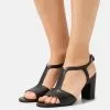 Anna Field LEATHER - Riemensandalette - Black