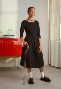 Anna Field Jerseykleid - Black