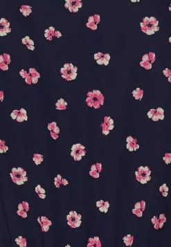 Anna Field V-NECK SLEEVE DRESS - Freizeitkleid - Dark Blue/pink -Anna Field Geschäft 522fda41fe7f42f1a638eac2f19336a5