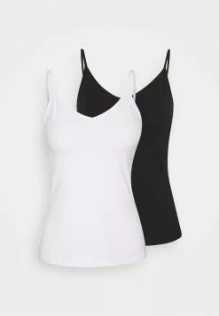 Anna Field 2 PACK - Top - White/black -Anna Field Geschäft 82768e9c0f0649f69dfbab1e305feefe