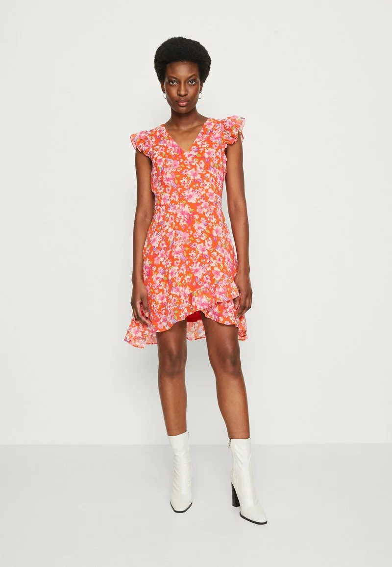 VOLANT SHORT DRESS - Freizeitkleid - red/multicoloured Anna Field VOLANT SHORT DRESS - Freizeitkleid - Red/multicoloured -Anna Field Geschäft 86966f13d1ee4825bf95c44dbdaadb5d