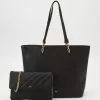 Anna Field SET - Shopping Bag - Black