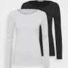 Anna Field 2 PACK - Langarmshirt - Black/mottled Grey -Anna Field Geschäft a08b888d9ddc4593b2c85c83593a47a8