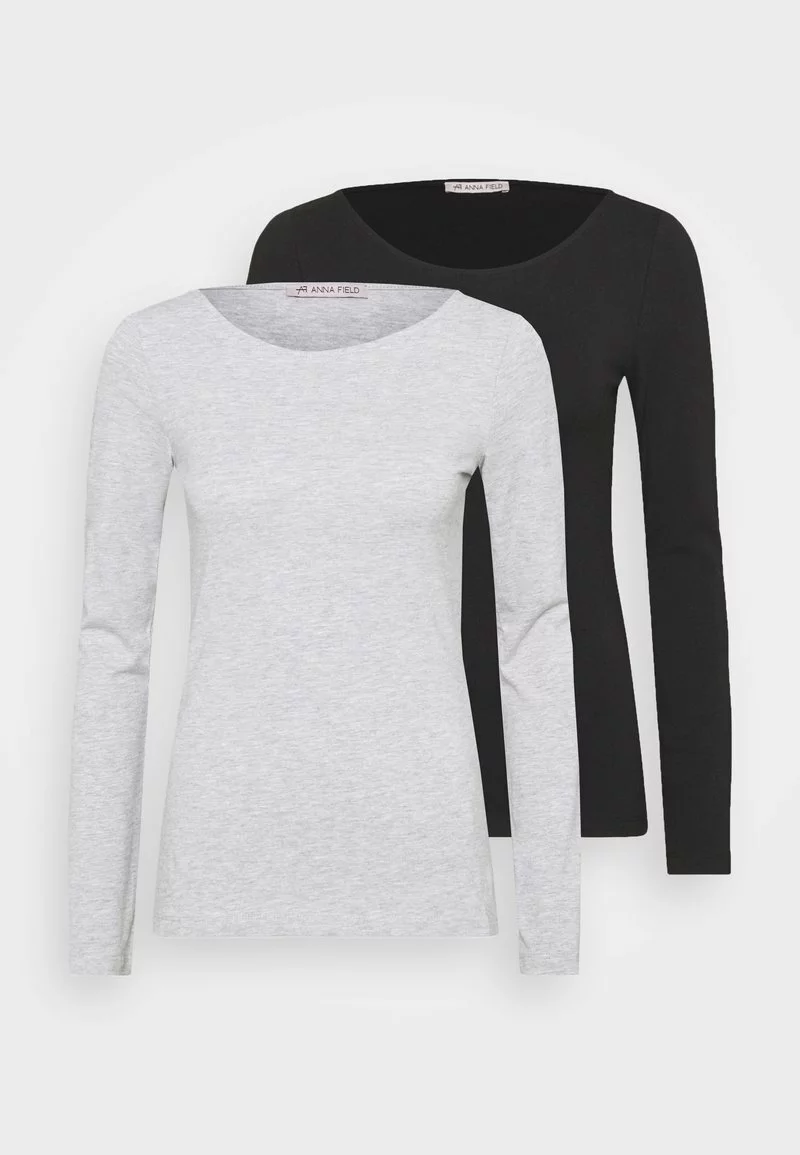 2 PACK - Langarmshirt - black/mottled grey Anna Field 2 PACK - Langarmshirt - Black/mottled Grey -Anna Field Geschäft a08b888d9ddc4593b2c85c83593a47a8