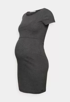 Anna Field MAMA SHORT SLEEVES - Jerseykleid - Mottled Dark Grey -Anna Field Geschäft a12eb757c88f47778add388454b2e645
