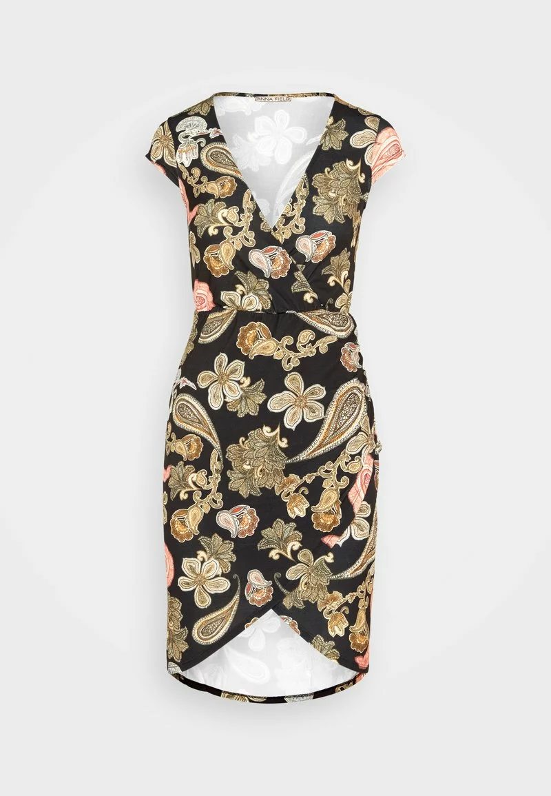 Jerseykleid - black/multi coloured Anna Field Jerseykleid - Black/multi Coloured -Anna Field Geschäft b17287474e8e4c1cab40e9314d9c7f45