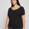 Anna Field Curvy T-Shirt Basic - Black -Anna Field Geschäft b803c720a7a14cc8991c8cd2ceee331b