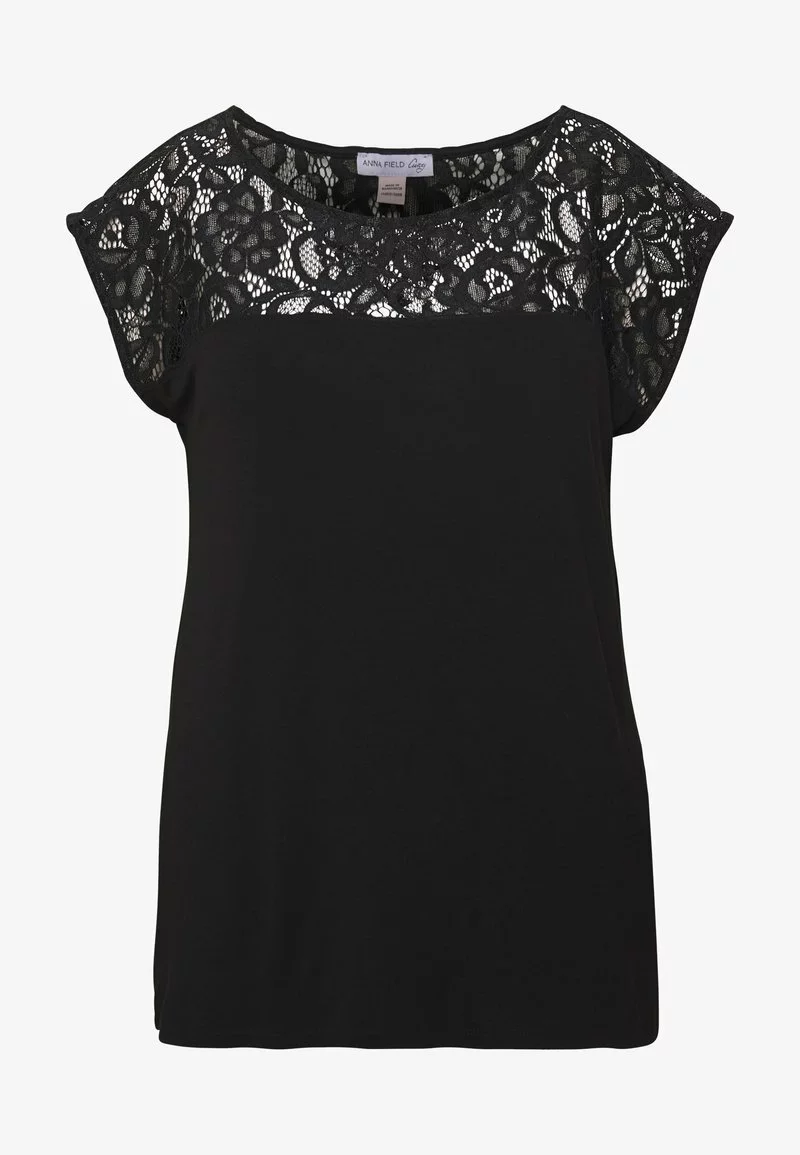 T-Shirt print - black Anna Field Curvy T-Shirt Print - Black -Anna Field Geschäft b8bc3bc4b9c54433a65951aa481e174e