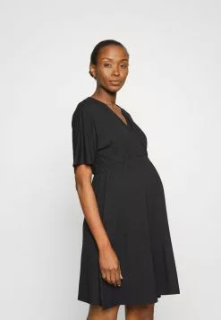 Anna Field MAMA Jerseykleid - Schwarz