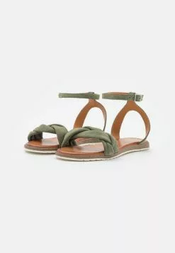 Anna Field LEATHER - Riemensandalette - Khaki -Anna Field Geschäft da379952beb04a73940756bd6b440dc5