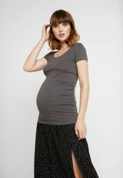 Anna Field MAMA 2 PACK - T-Shirt Basic - Dark Gray/black -Anna Field Geschäft ef9773ecc6074f73a958b52d3b7df616